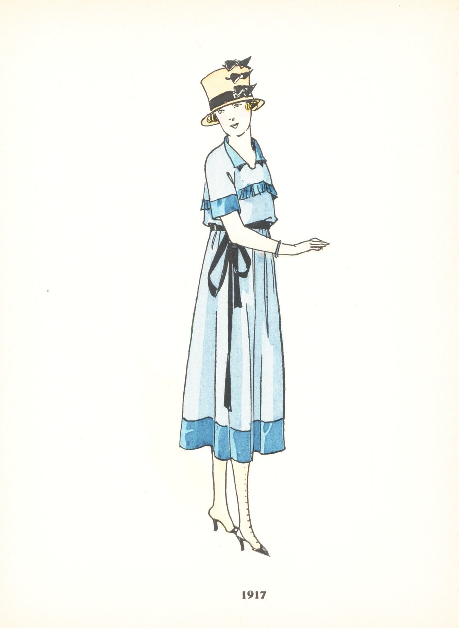 Ladies fashion, 1917 by French School