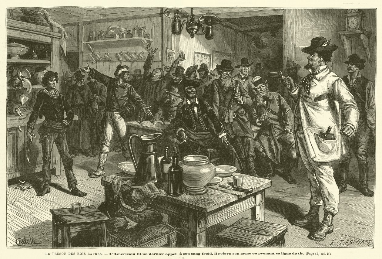 The Treasure of the Kaffir Kings (engraving) by French School