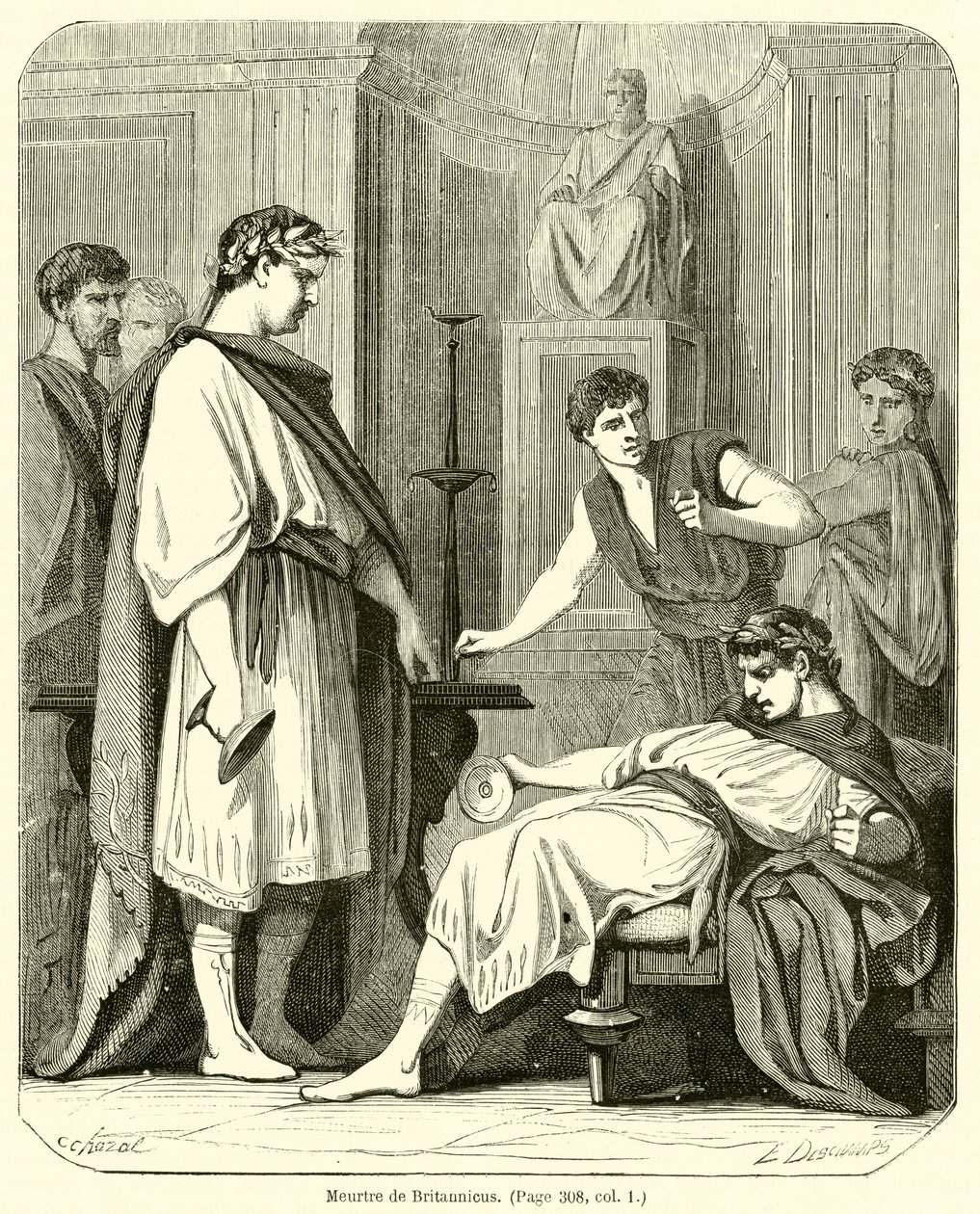 Murder of Britannicus by French School