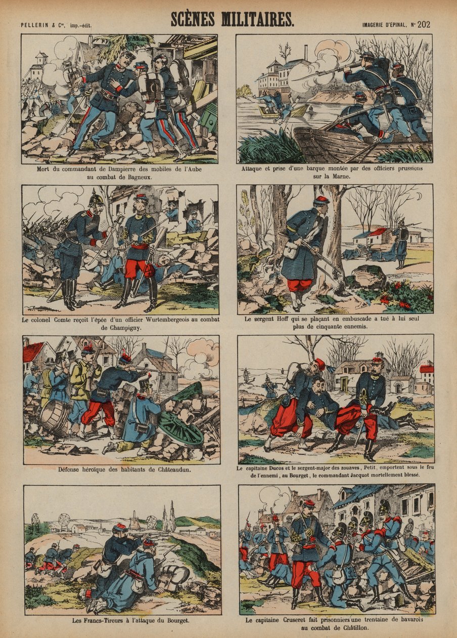 Military Scenes from the Franco-Prussian War by French School