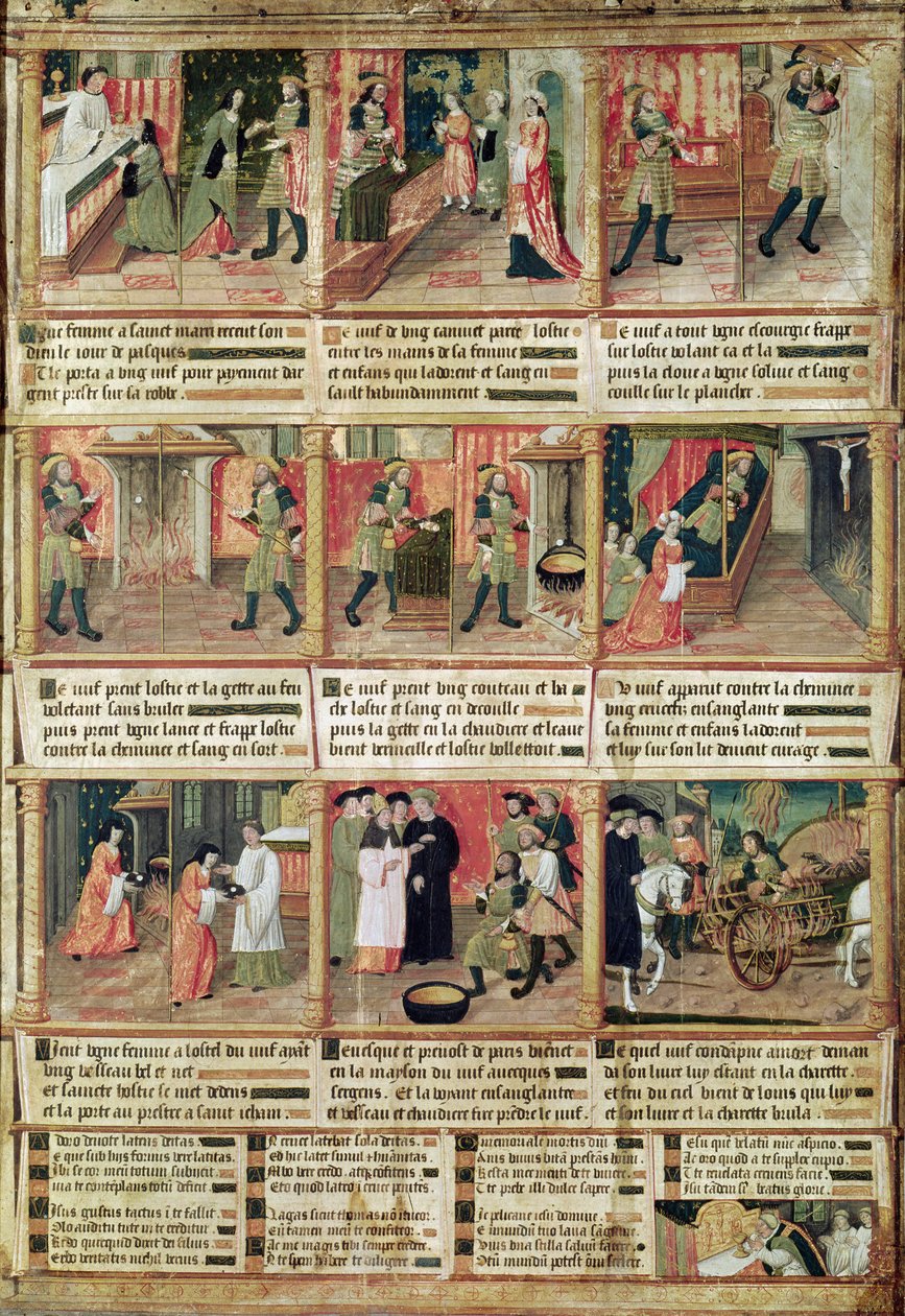 Miracle of the Profanation of the Host by French School