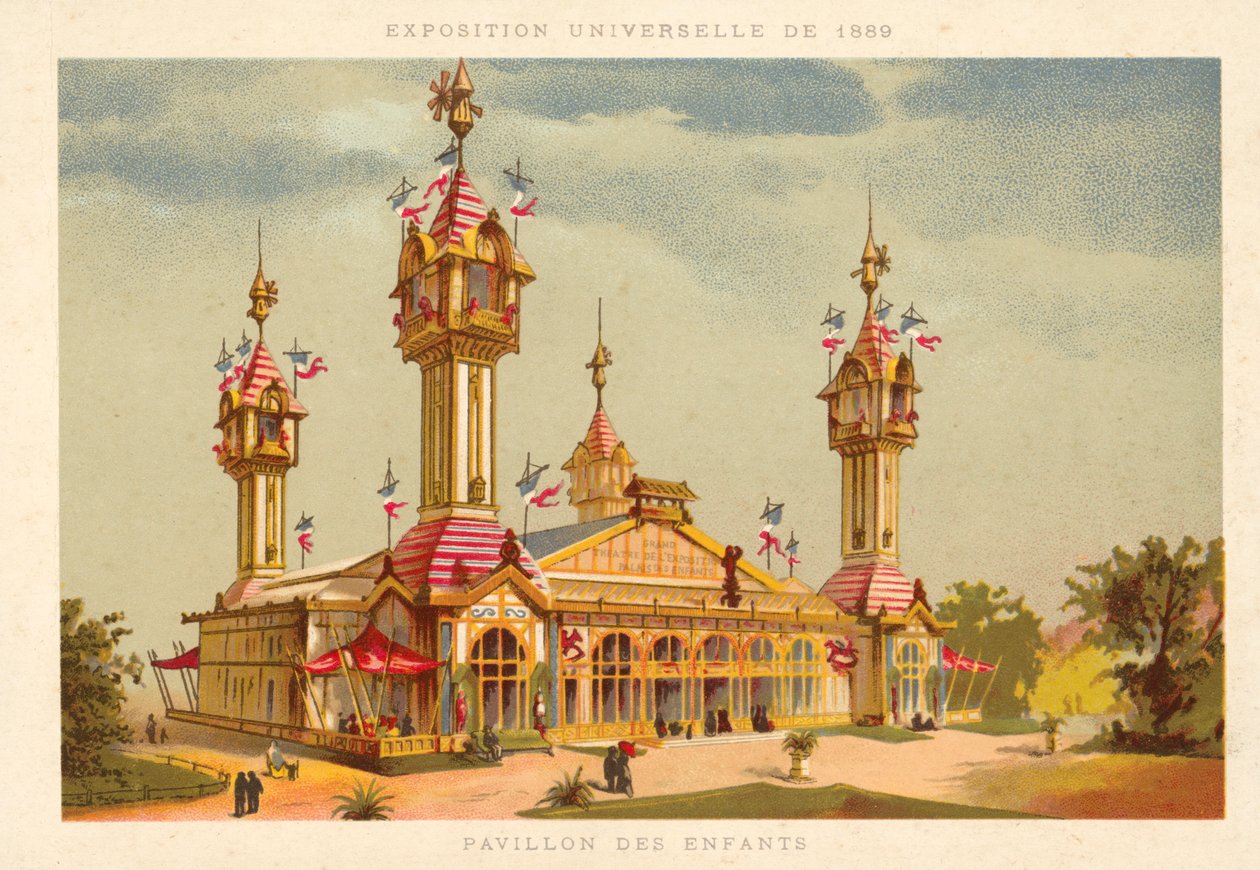 Pavilion of Children, Exposition Universelle 1889, Paris by French School