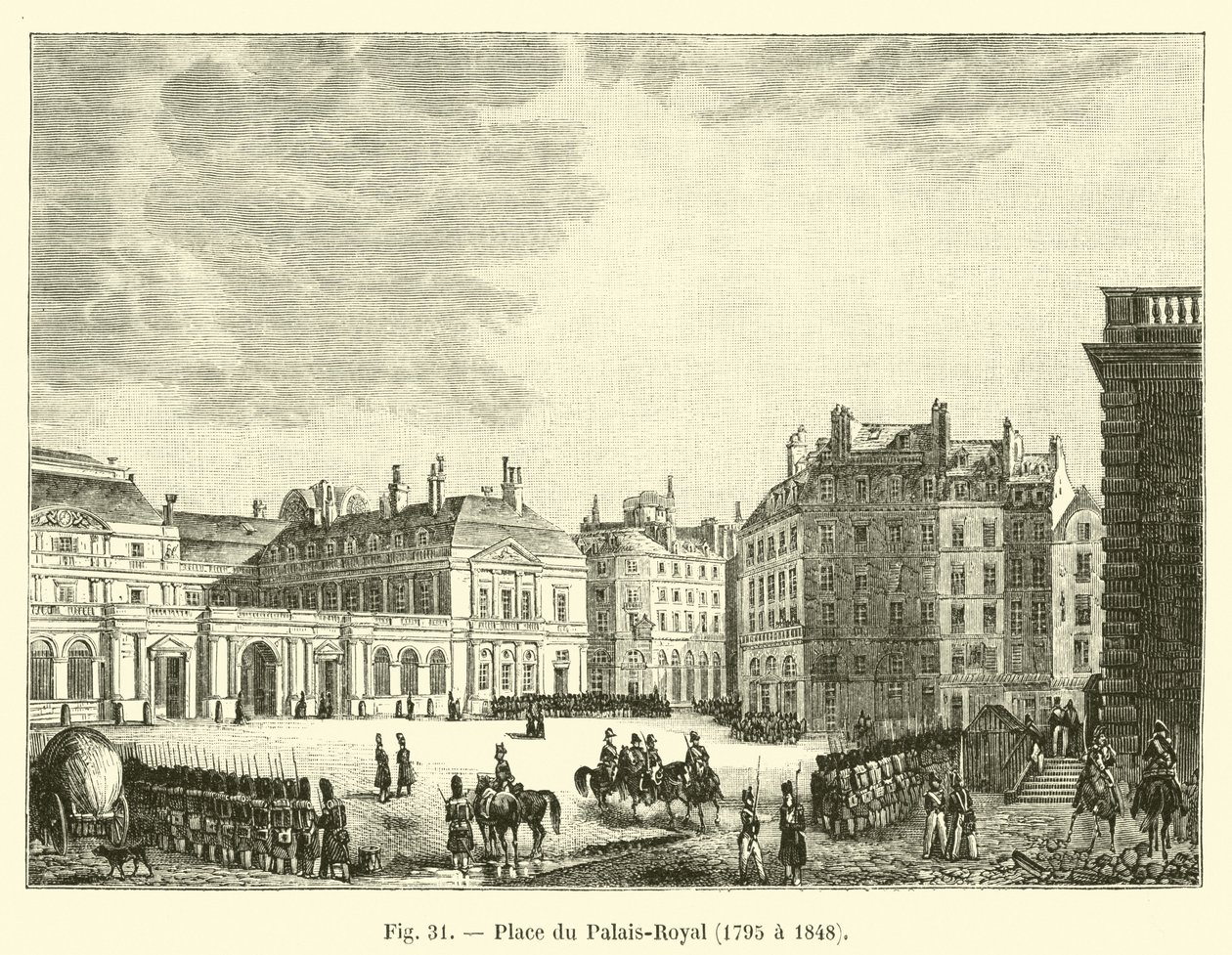 Place du Palais-Royal, 1795 to 1848 by French School