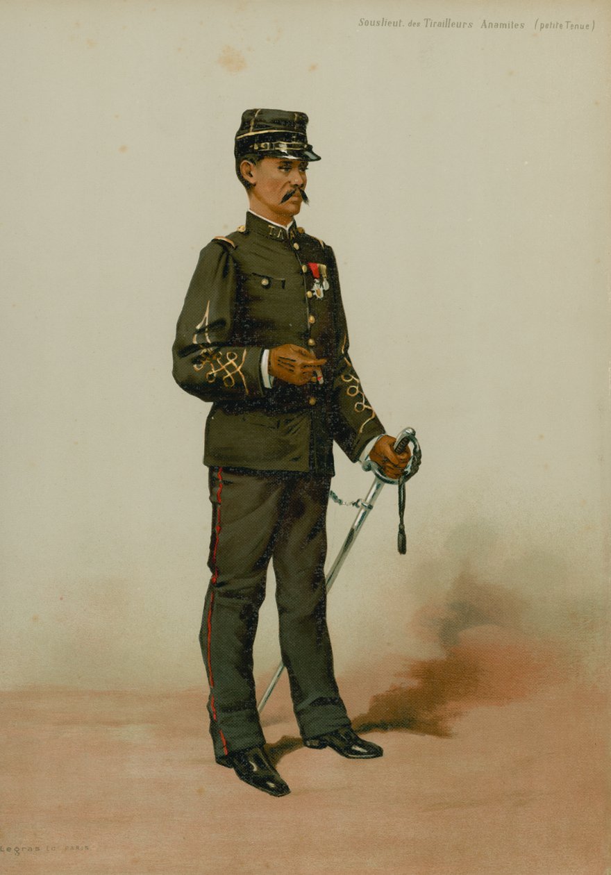 Second Lieutenant of Annamite Sharpshooters (Small Uniform) by French School