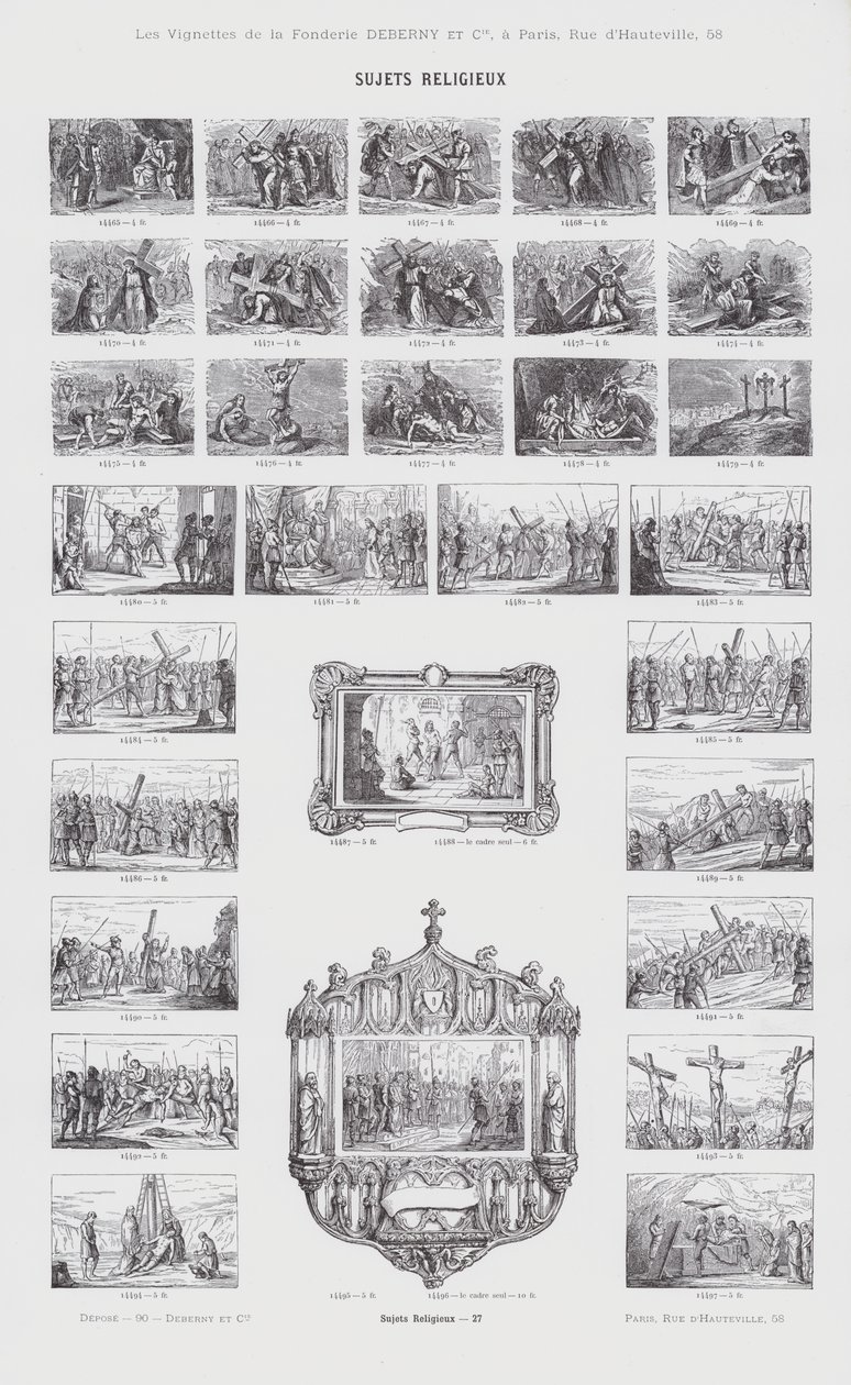 Religious Subjects (engraving) by French School