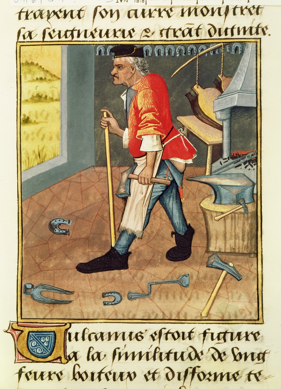 The Blacksmith by French School
