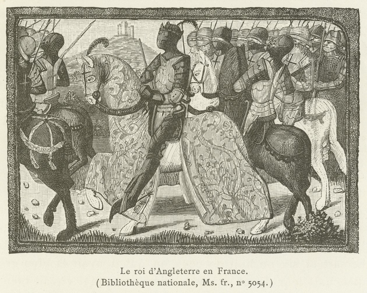 The King of England in France by French School