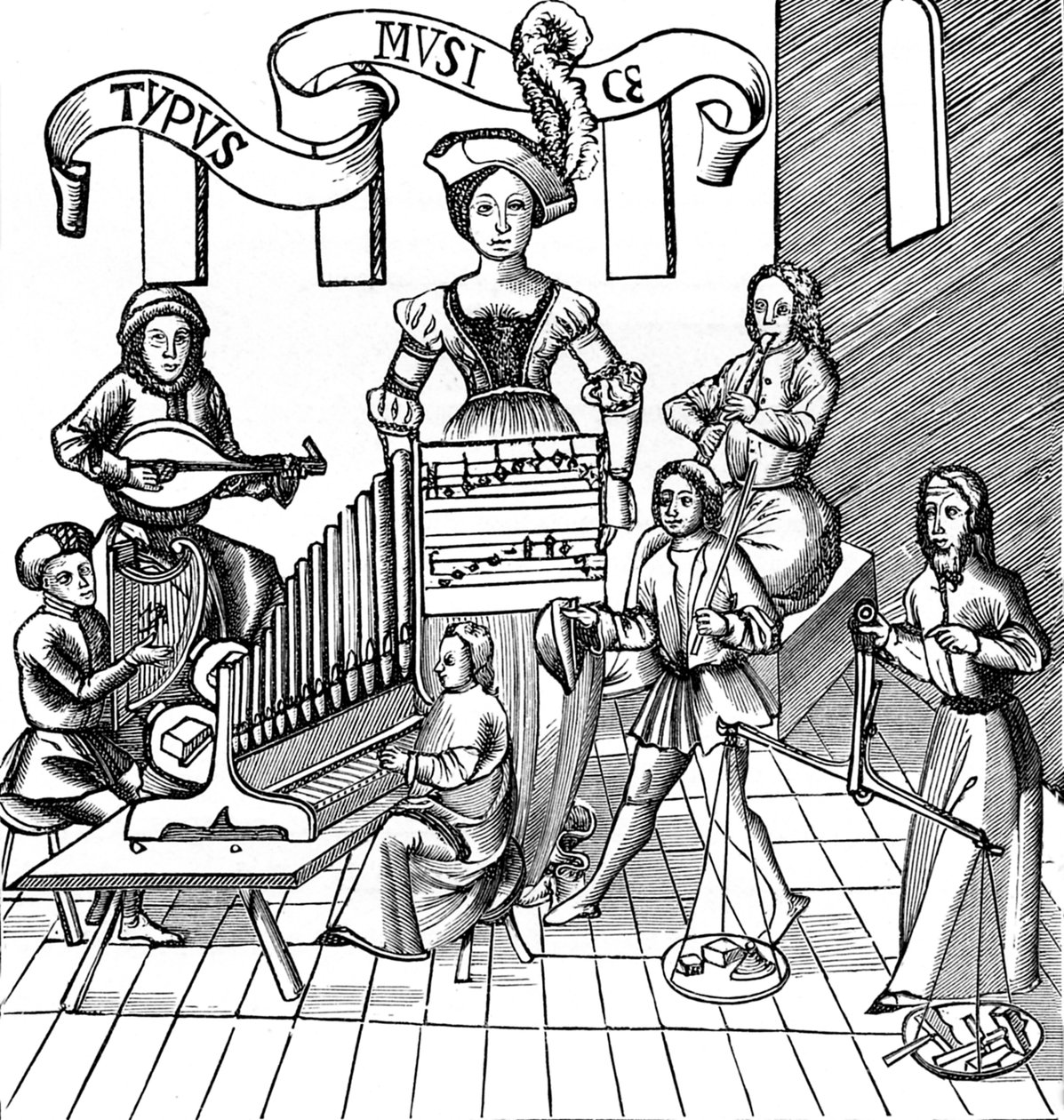The Personification of Music by French School