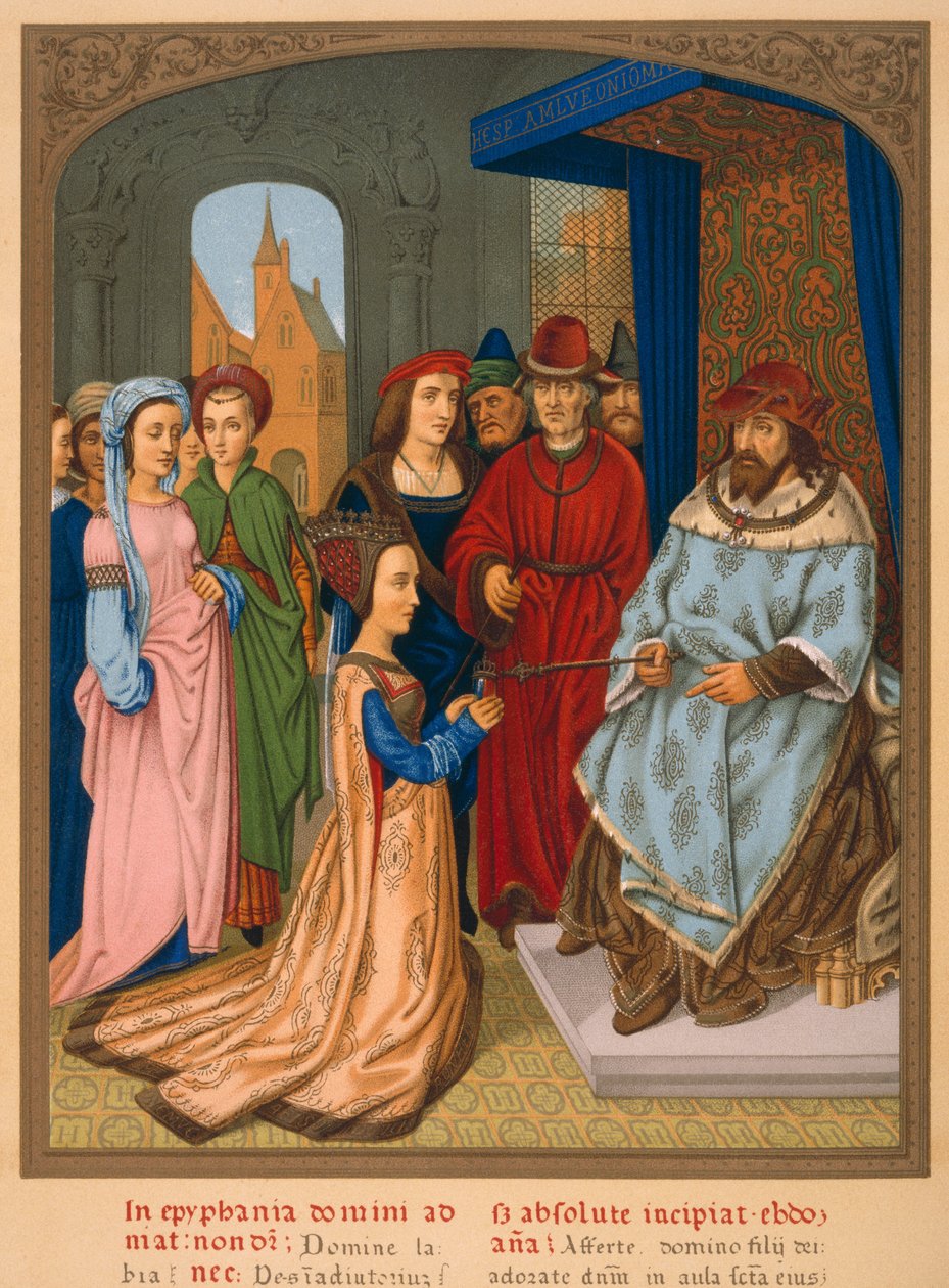 The Queen of Sheba before Solomon by French School