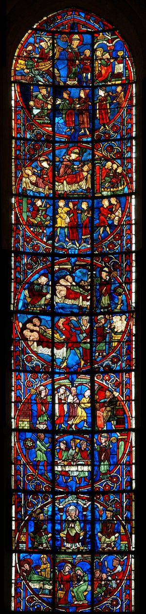 The St. Nicholas window by French School