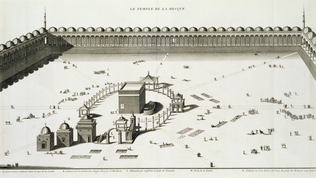 The Temple of Mecca by French School