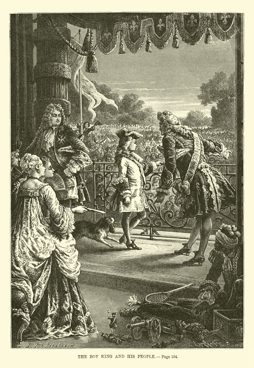 The Boy King and His People by French School