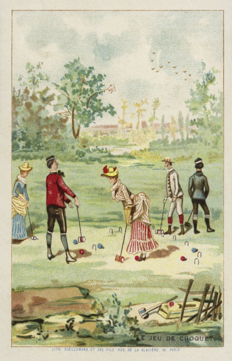 The Game of Croquet by French School