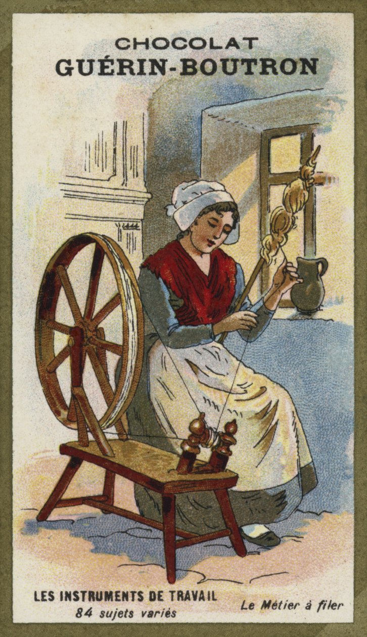 The Spinning Wheel by French School