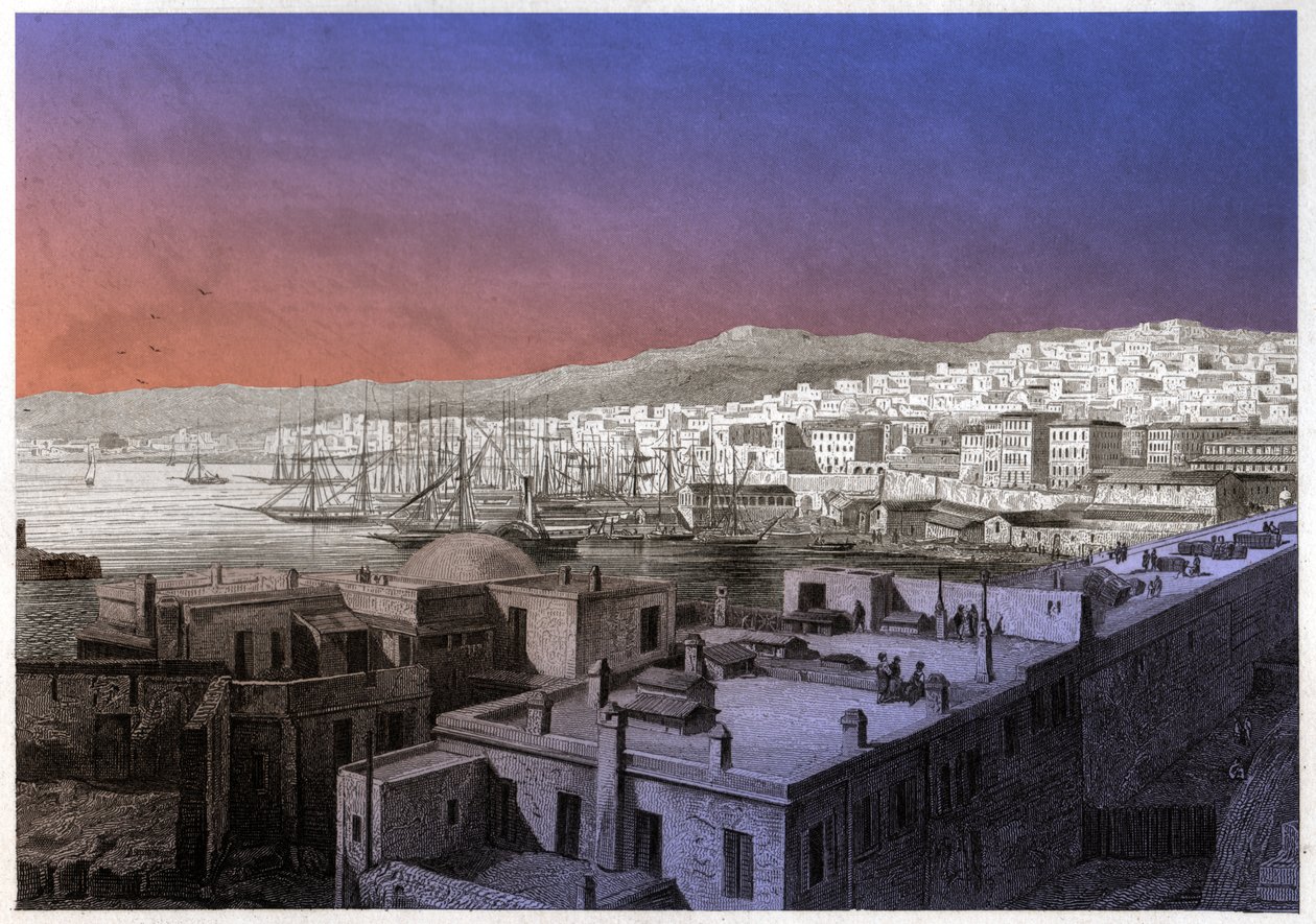 View of Algiers by French School