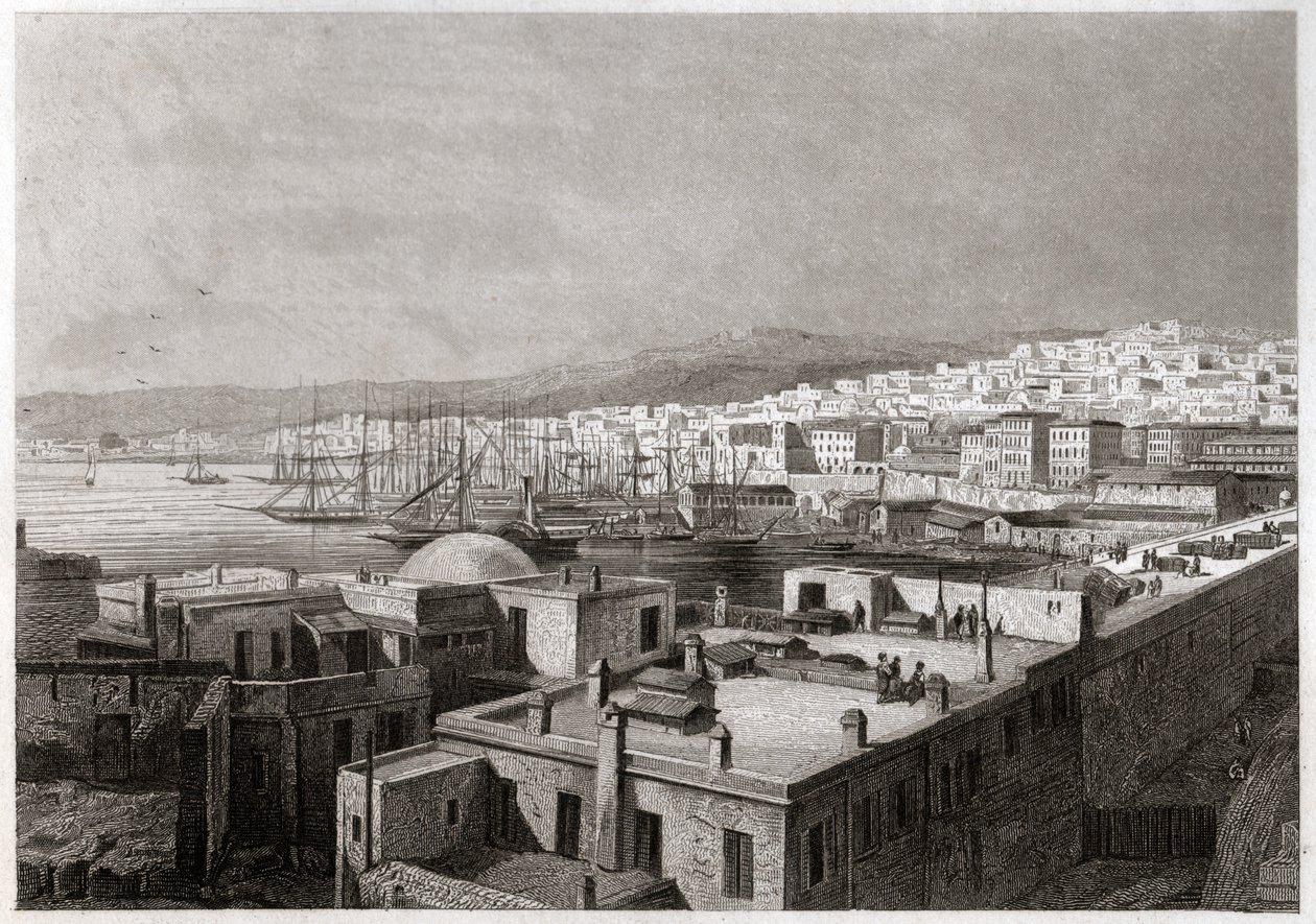 View of Algiers by French School