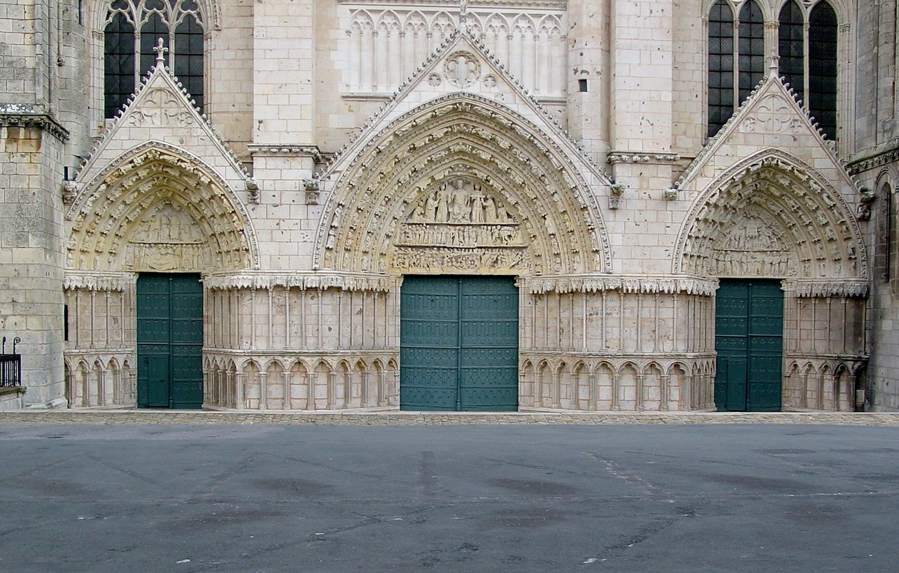 View of the west facade by French School