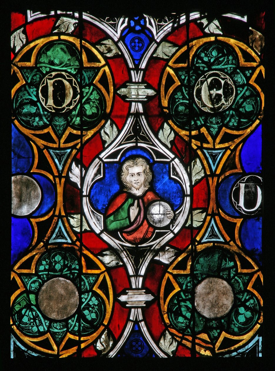 Window w17 depicting Christ blessing by French School