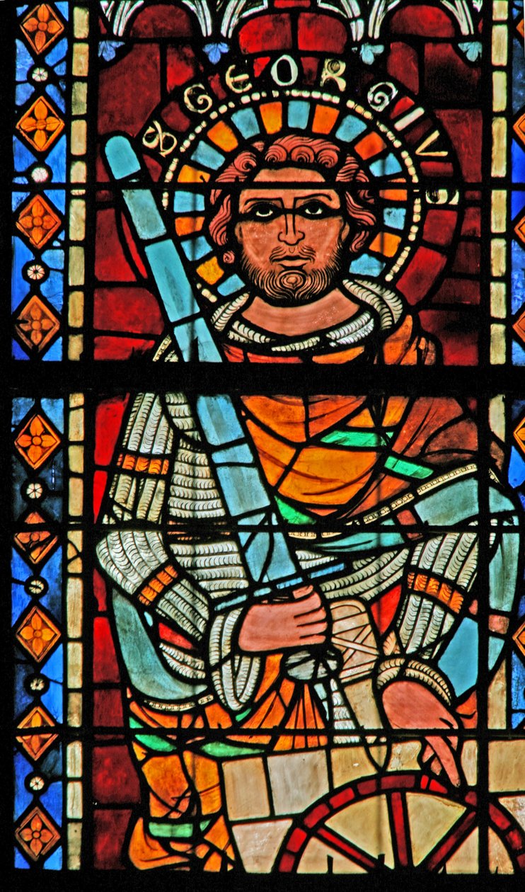 Window w203 depicting St George by French School