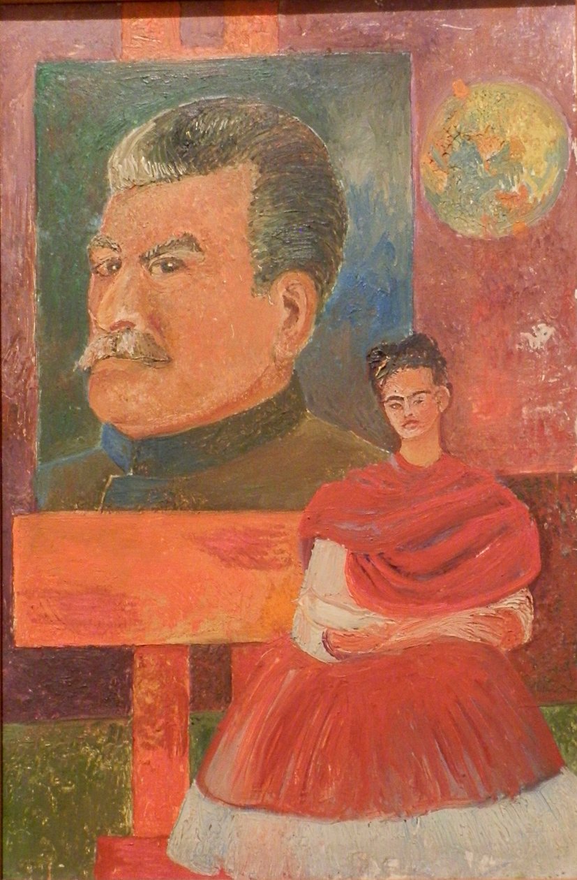 Self Portrait with Stalin by Frida Kahlo