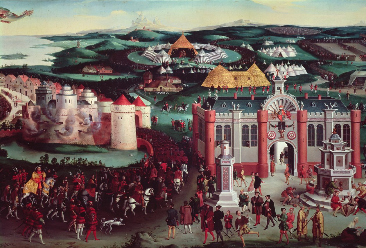 Field of the Cloth of Gold, 7th June 1520 (detail) by Friedrich Bouterwek
