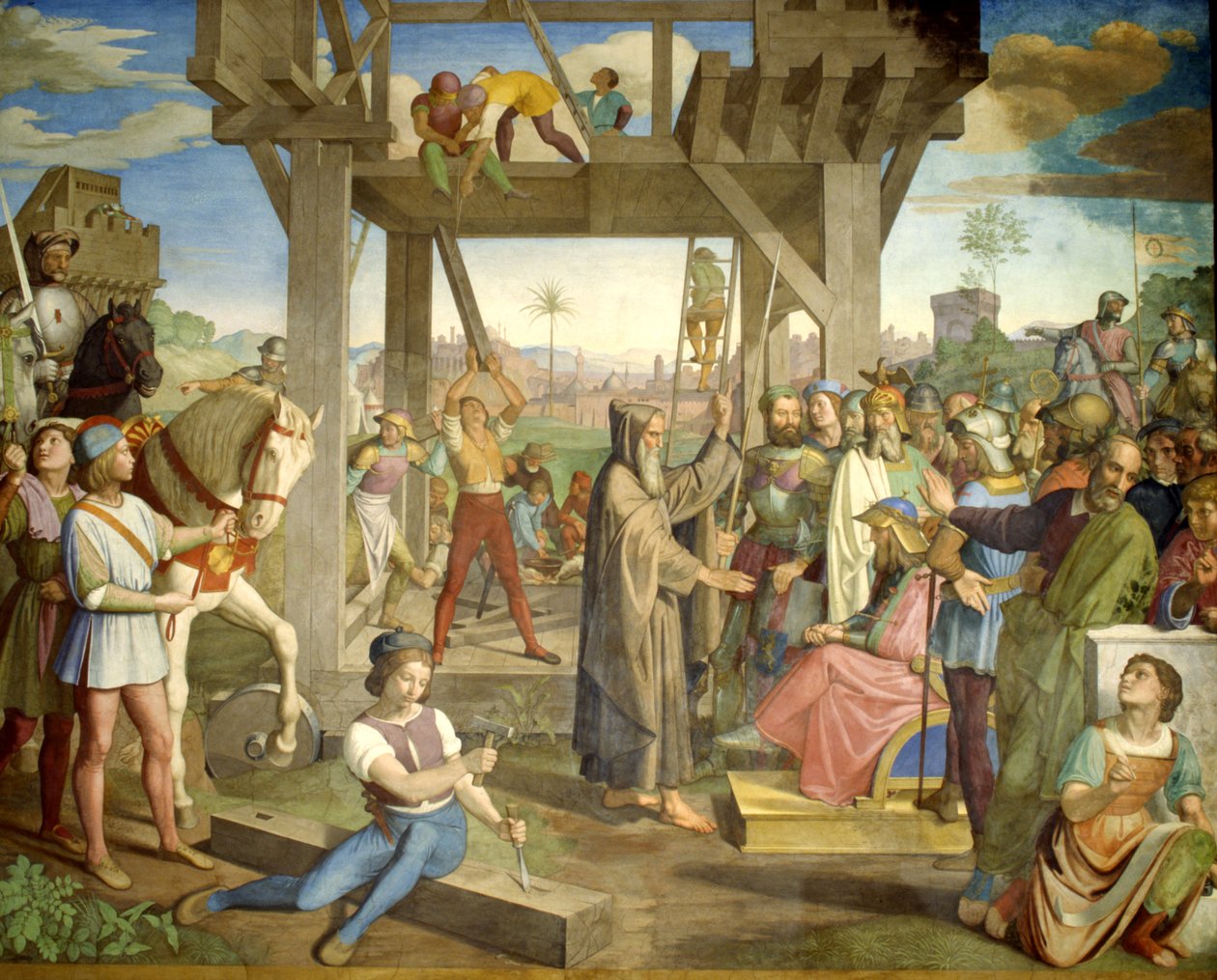Preparations for the Assault on Jerusalem by Friedrich Overbeck