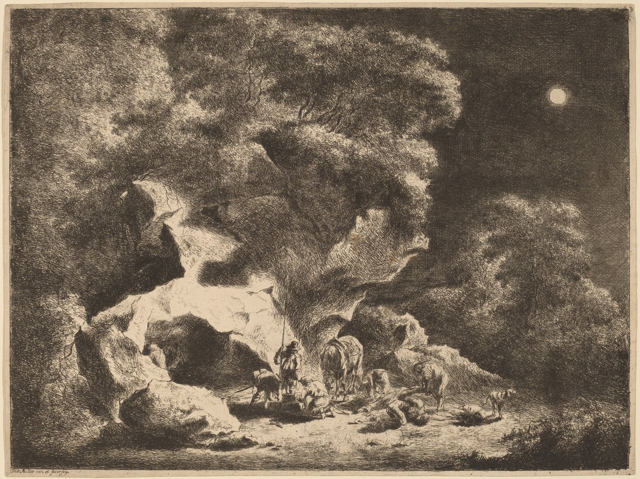 A Night Robbery by Friedrich Müller