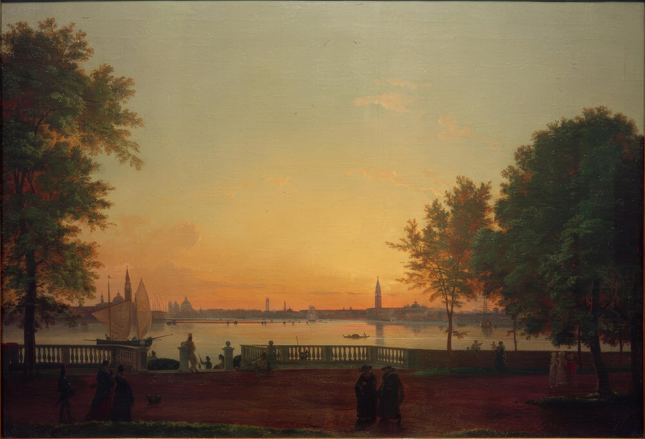 View of Venice from the Giardini Pubblici by Friedrich Nerly