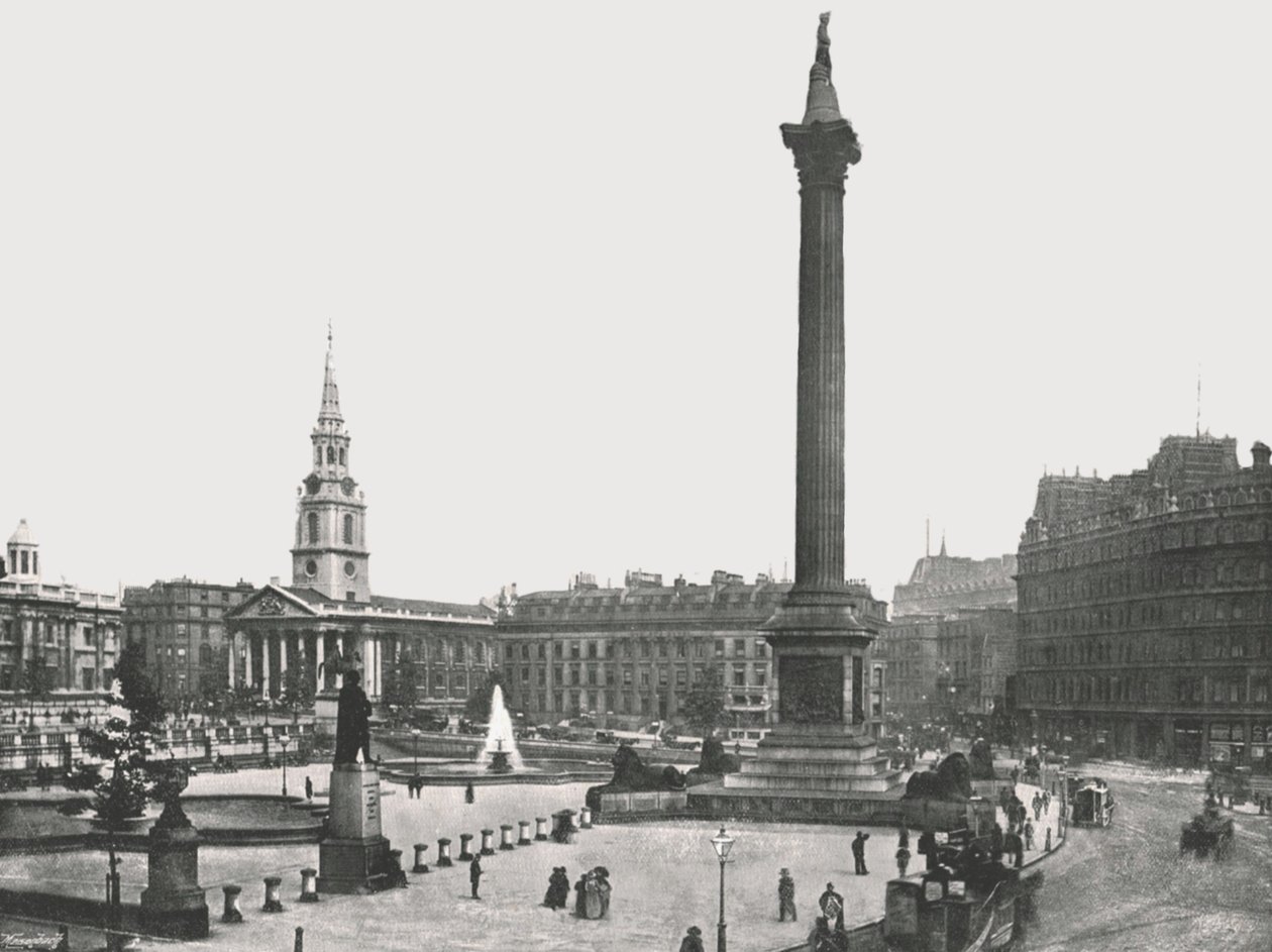 Trafalgar Square, London by Frith and Co