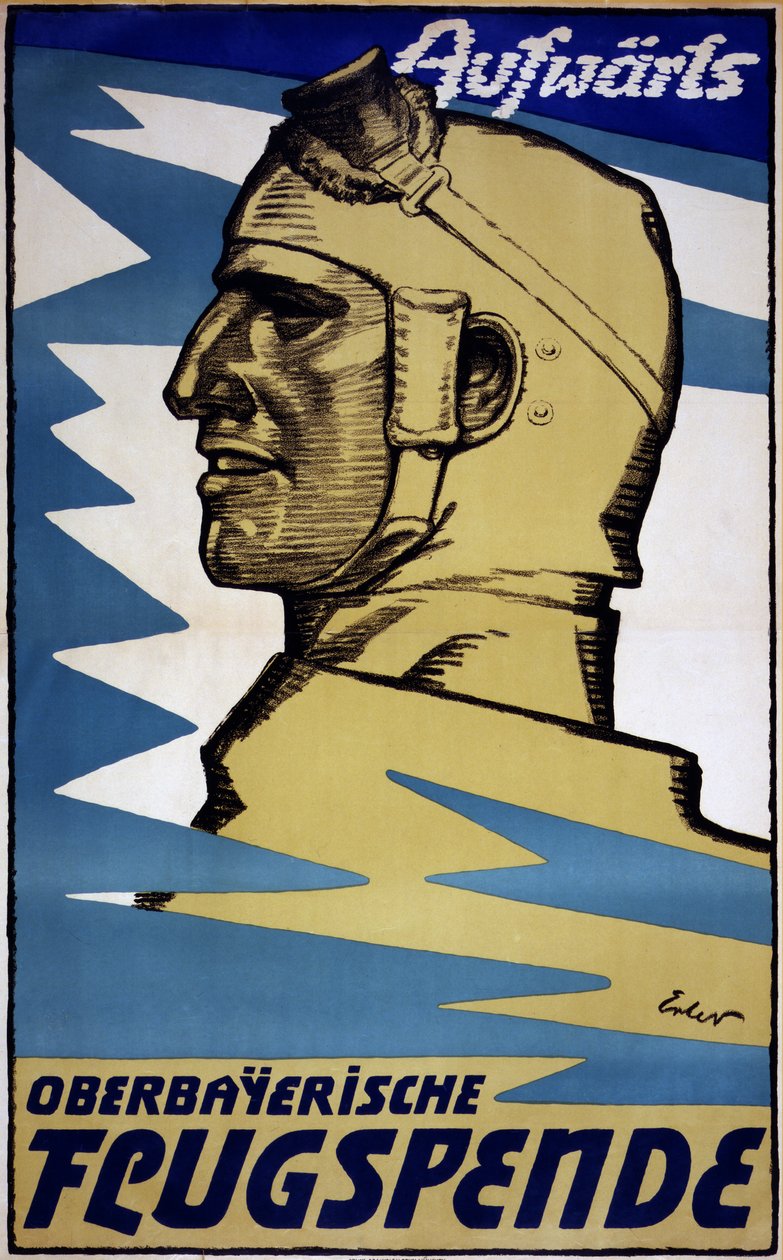 Onwards: Upper Bavarian Aviation Fund, 1916 by Fritz Erler