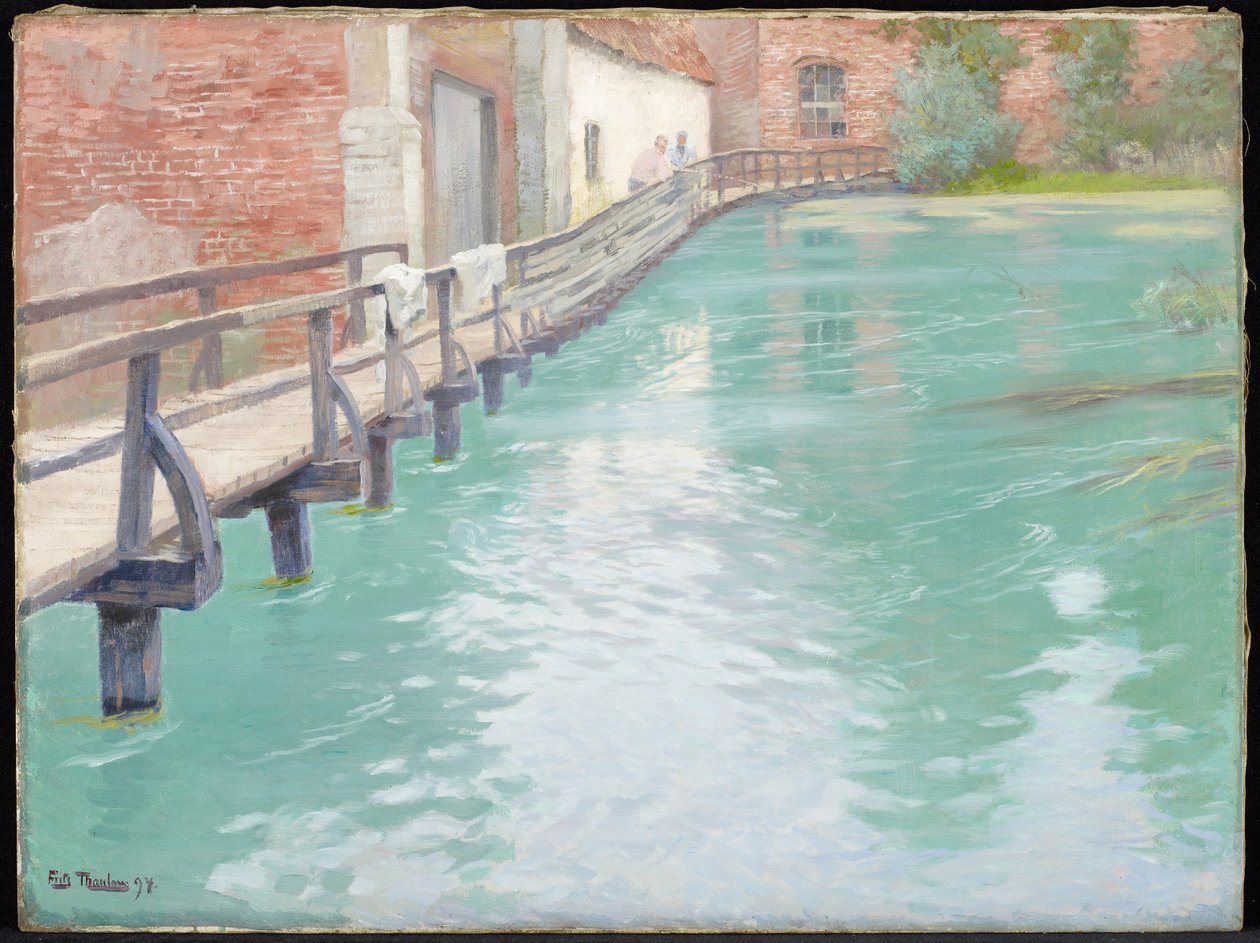 The Mills at Montreuil-sur-Mer, Normandy, 1891 by Frits Thaulow