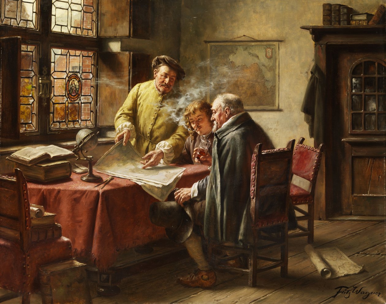 Dutch Merchants by Fritz Wagner