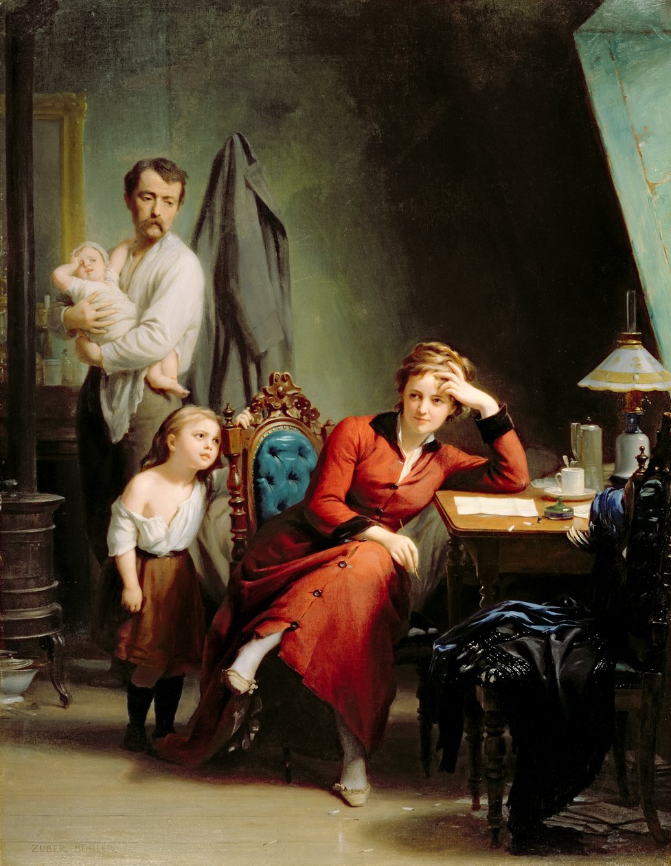 The Poetess by Fritz Zuber Buhler