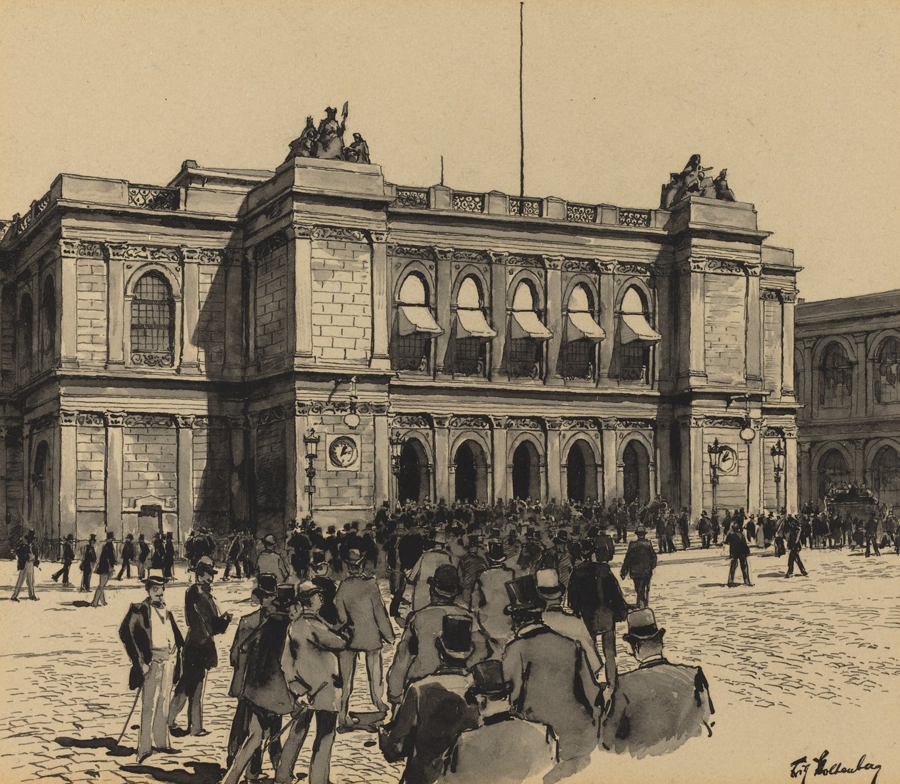 Stock Exchange Time by Fritz Stoltenberg
