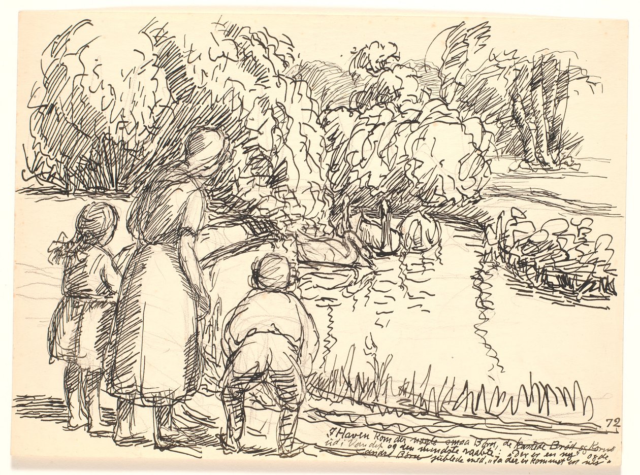 In the Garden Came Some Small Children... by Fritz Syberg