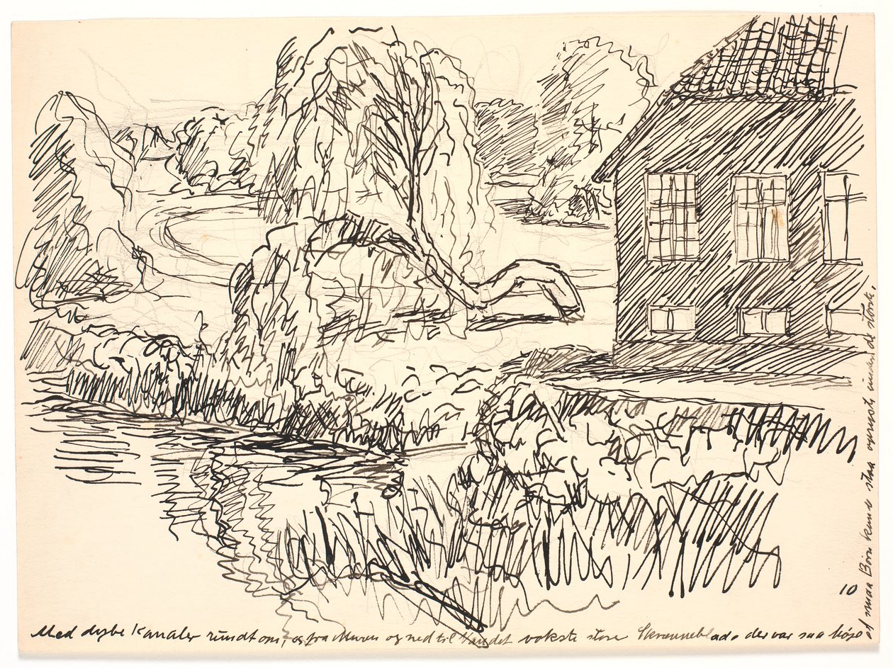 With Deep Canals Around... by Fritz Syberg