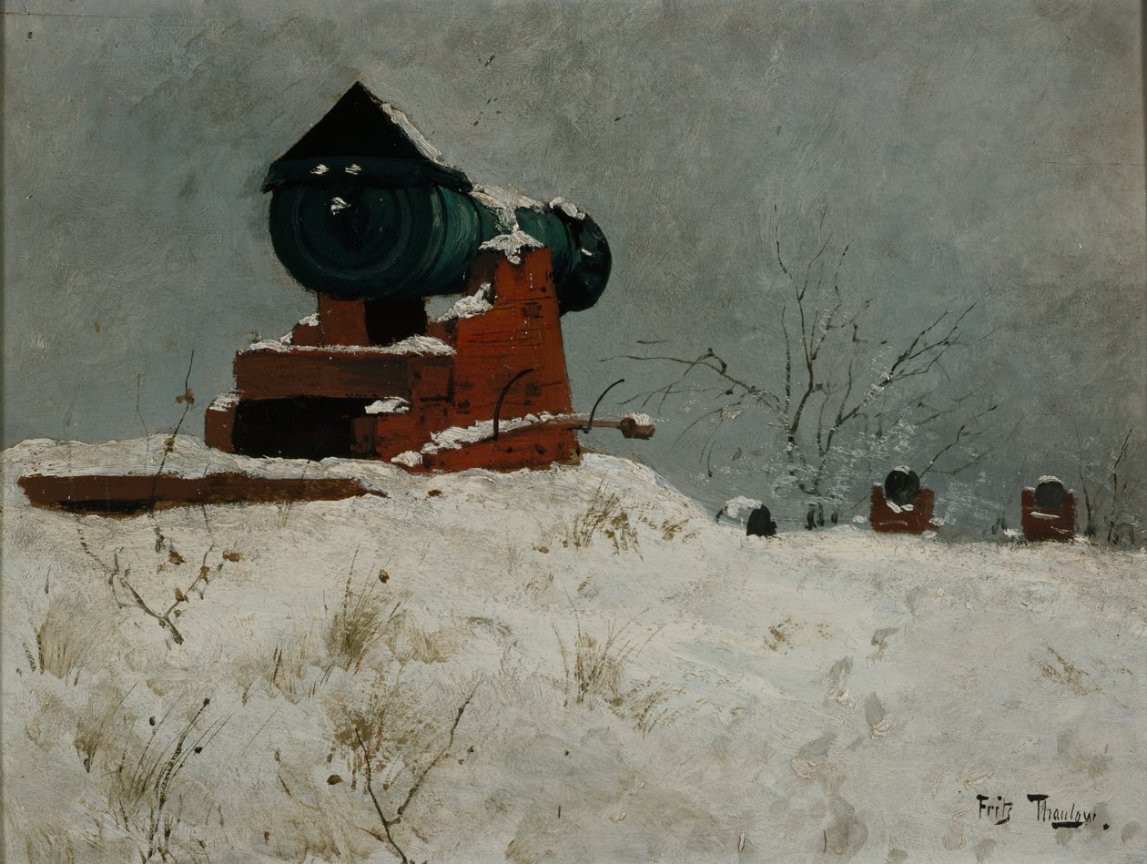 Cannon, Akershus by Fritz Thaulow