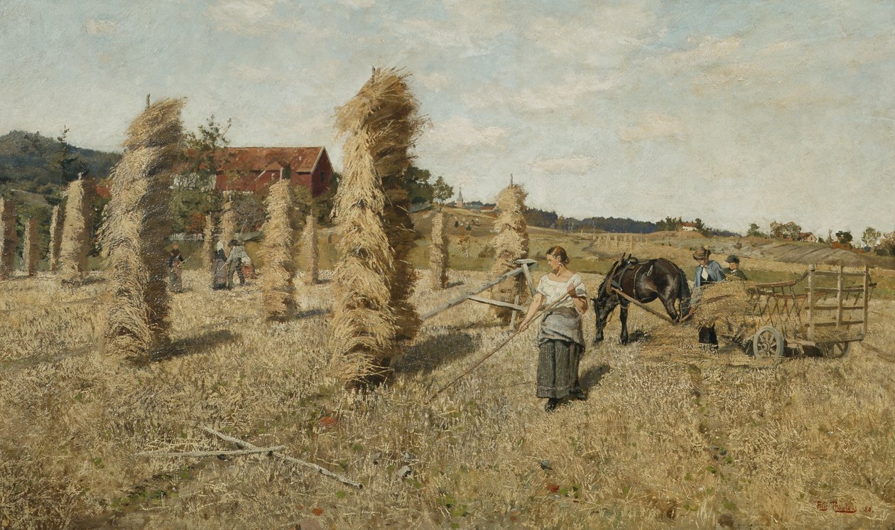 The Field at Froen by Fritz Thaulow