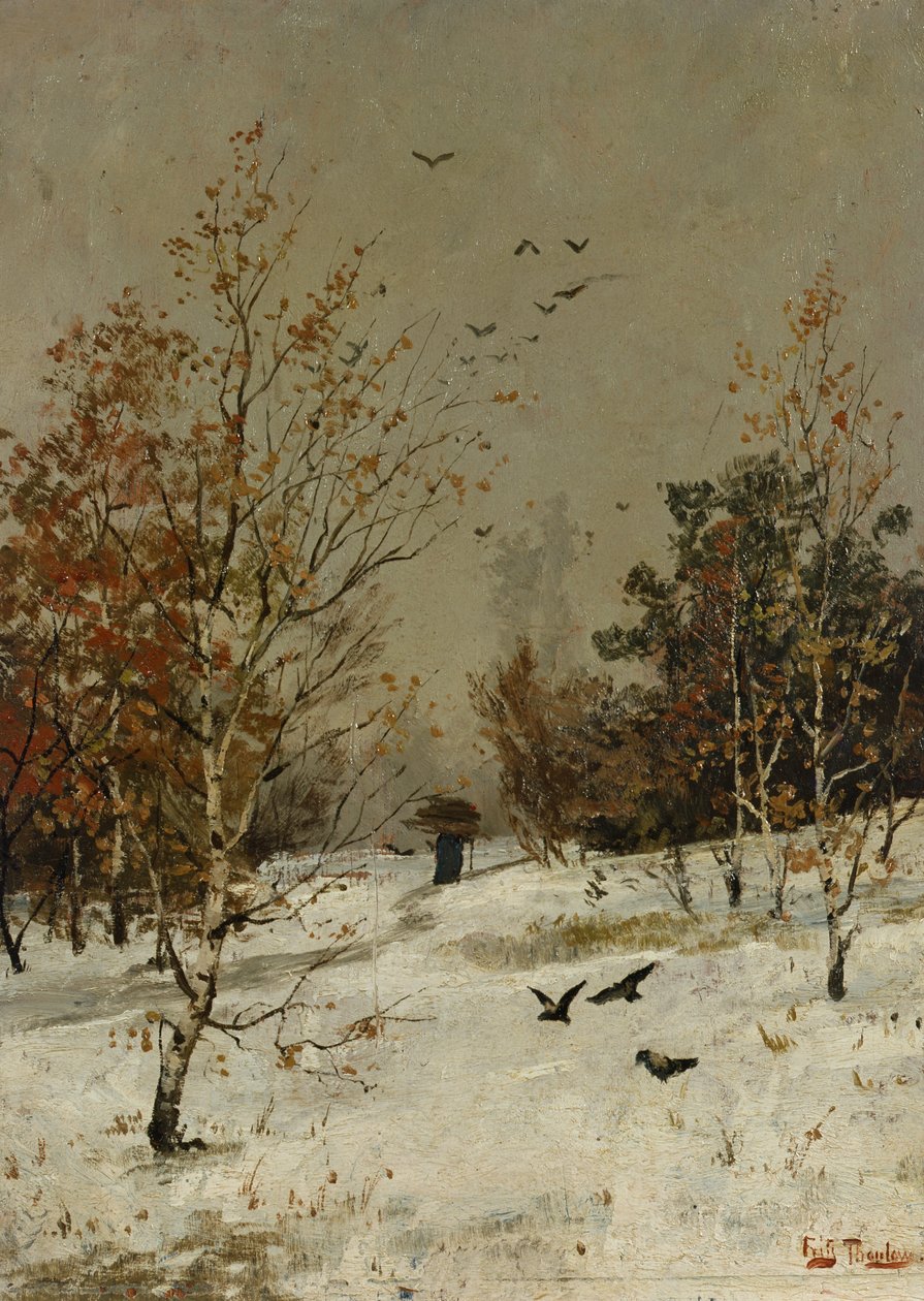 Winter, c.1876 by Fritz Thaulow