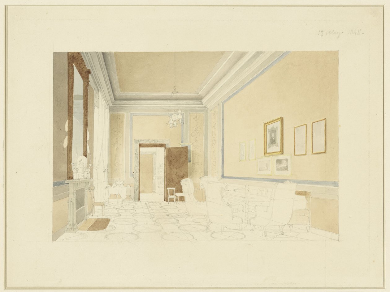 Design for an Interior by Fritz Werner