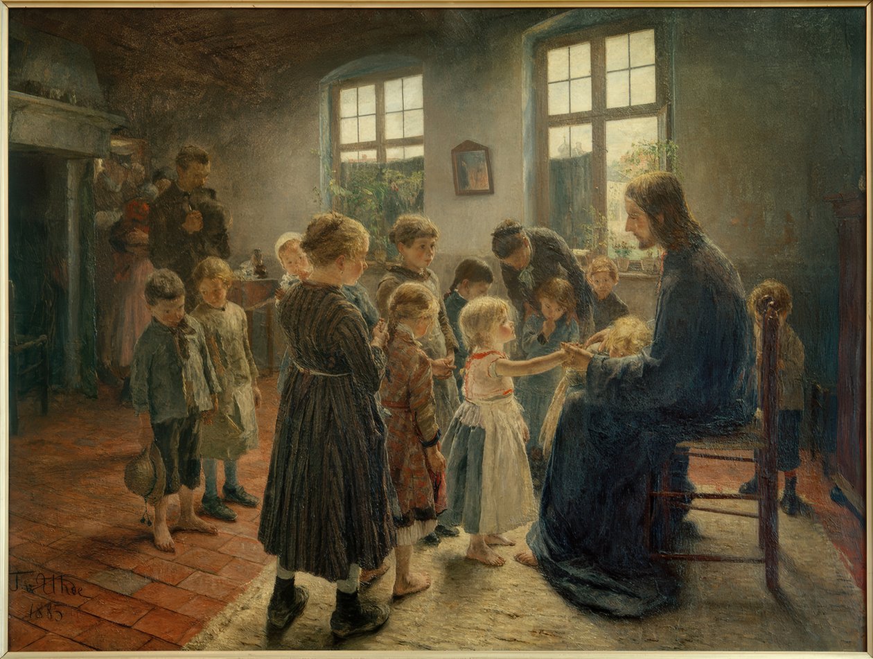 Let the Children Come to Me by Fritz von Uhde