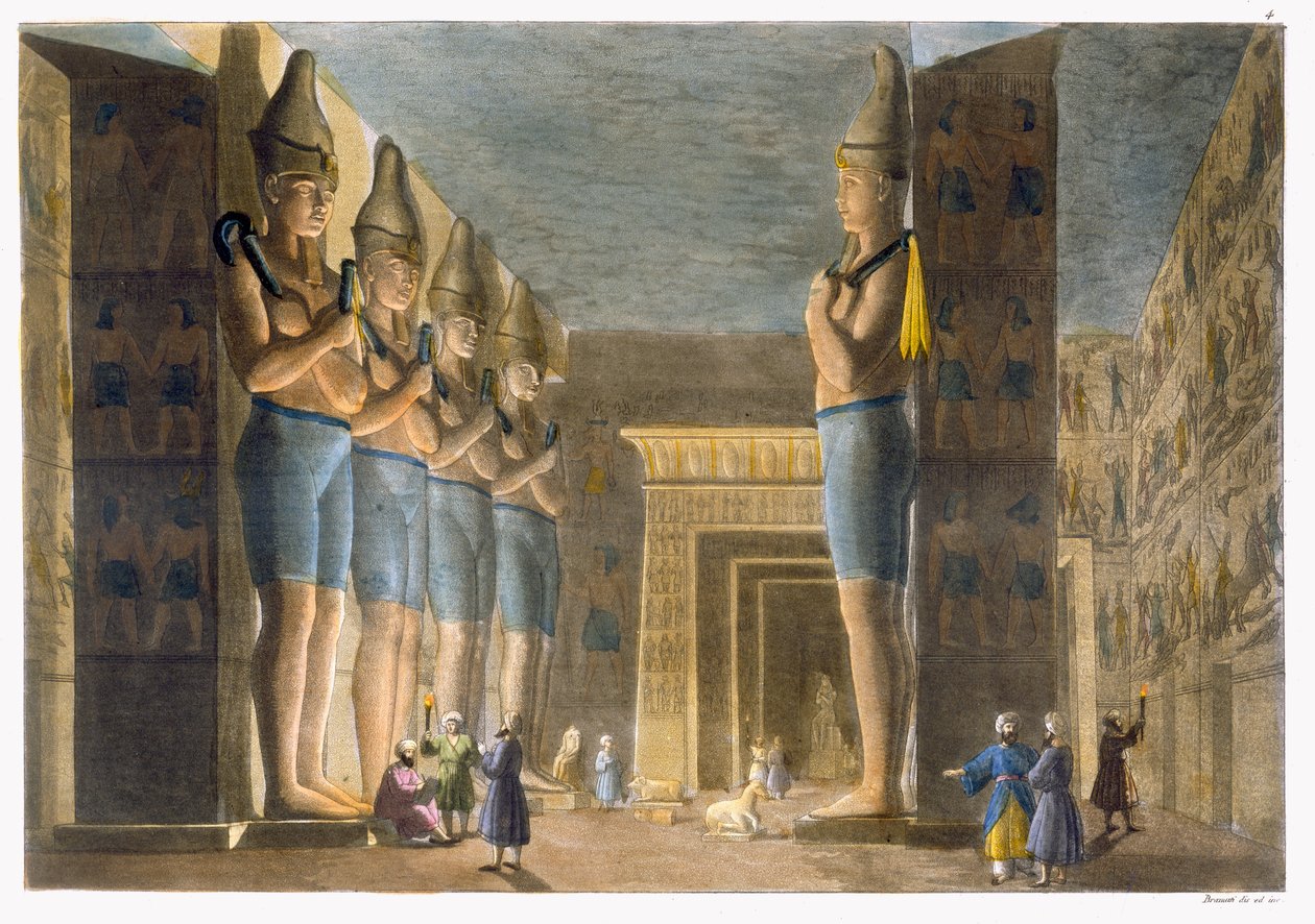 Temple of Ramesses II (1279-13 BC) Abu Simbel, Egypt, Plate 4 from 