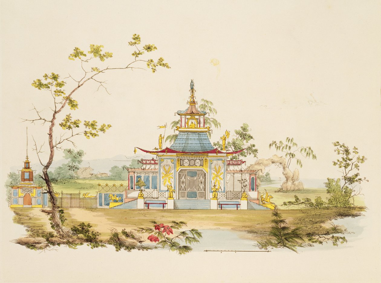 Design for a Chinese Temple, c.1810 by G. Landi