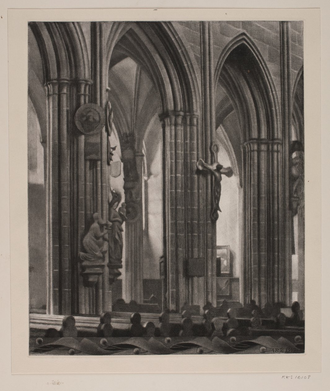 Church Interior by G.V. Blom