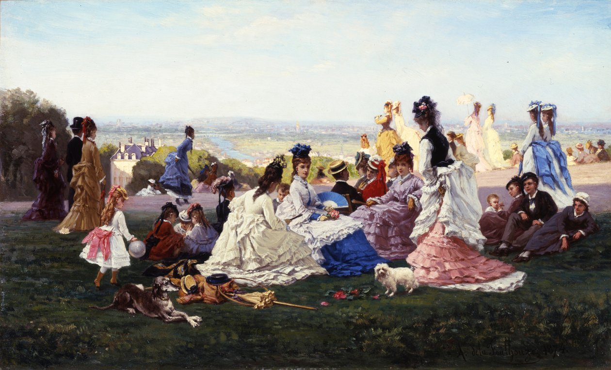Sunday in Bellevue by Gabriel Amable de Lafoulhouze