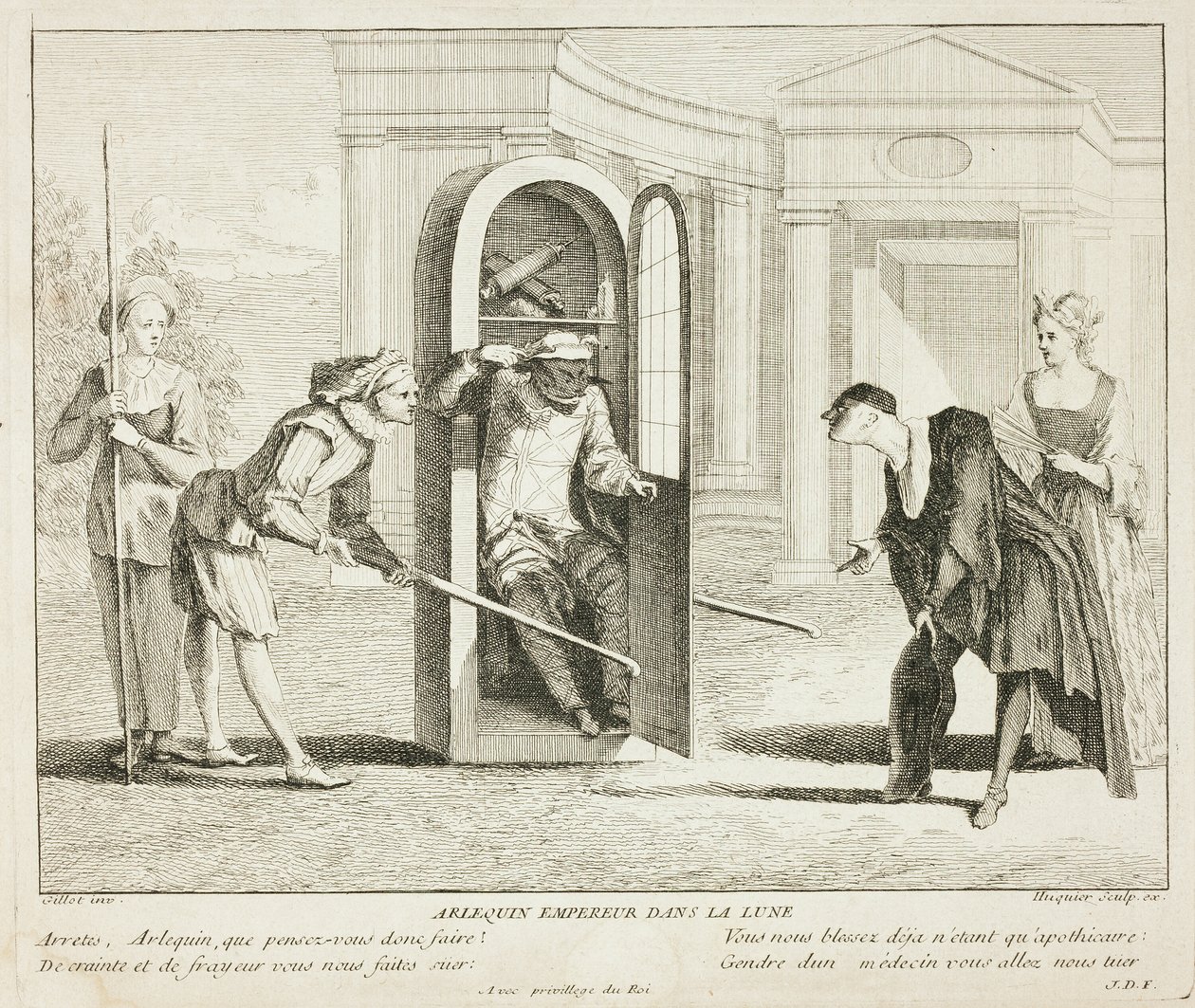Plate from Book of Comic Scenes by Gabriel Huquier