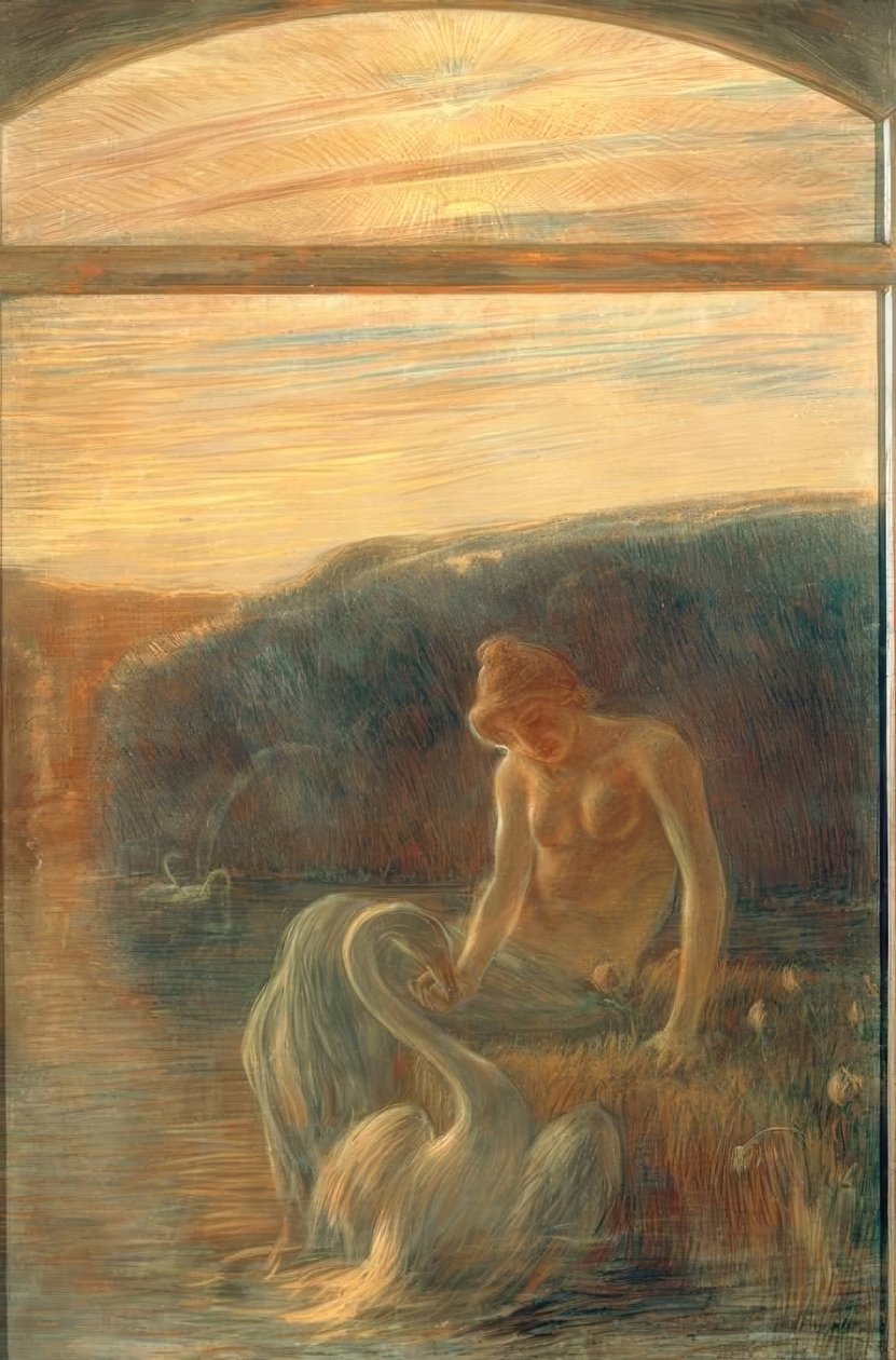 Leda by Gaetano Previati