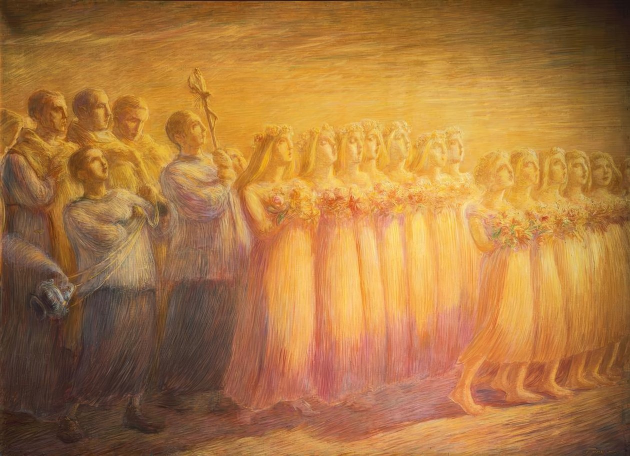Funeral of a Virgin by Gaetano Previati