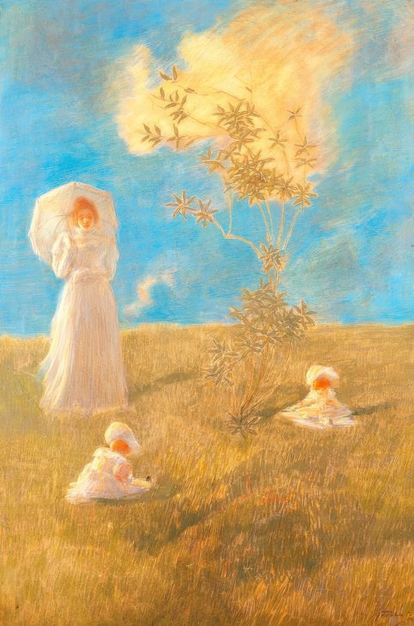 The Quiet, Gaetano Previati (1852–1920) by Gaetano Previati
