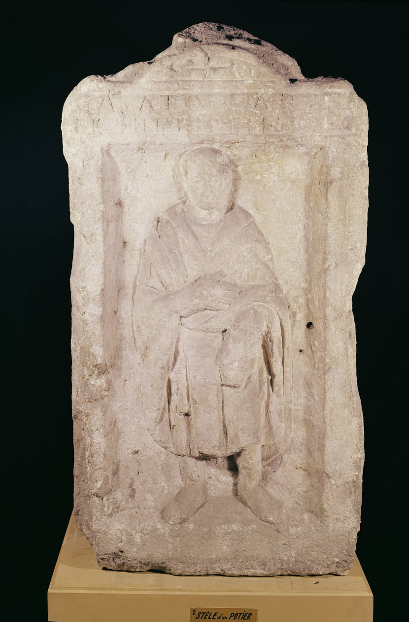 Funeral Stela of a Potter by Gallo Roman